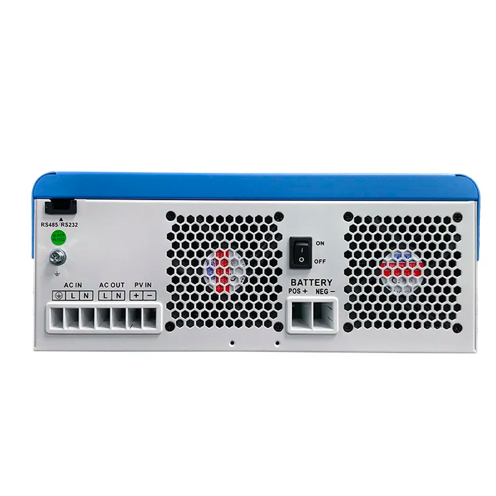 Гібридний інвертор ANENJI ANJ-6200W-48V-WIFI, 6200W, 48V, charge 80A(max), 170-280V, МРРТ60-500VDC, RS485. RS232, WiFi, 482x290x113mm, 10 kg, Q1