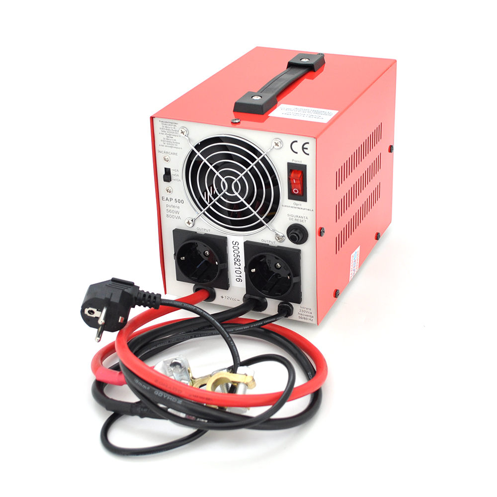 ДБЖ з правильною синусоїдою Westech EAP DUAL ULTIMATE -800VA/500W 12V, однофазний, напольного монтажу, LED дисплей, DC150-270V, AC230±8%, 2*Shuko, Q4