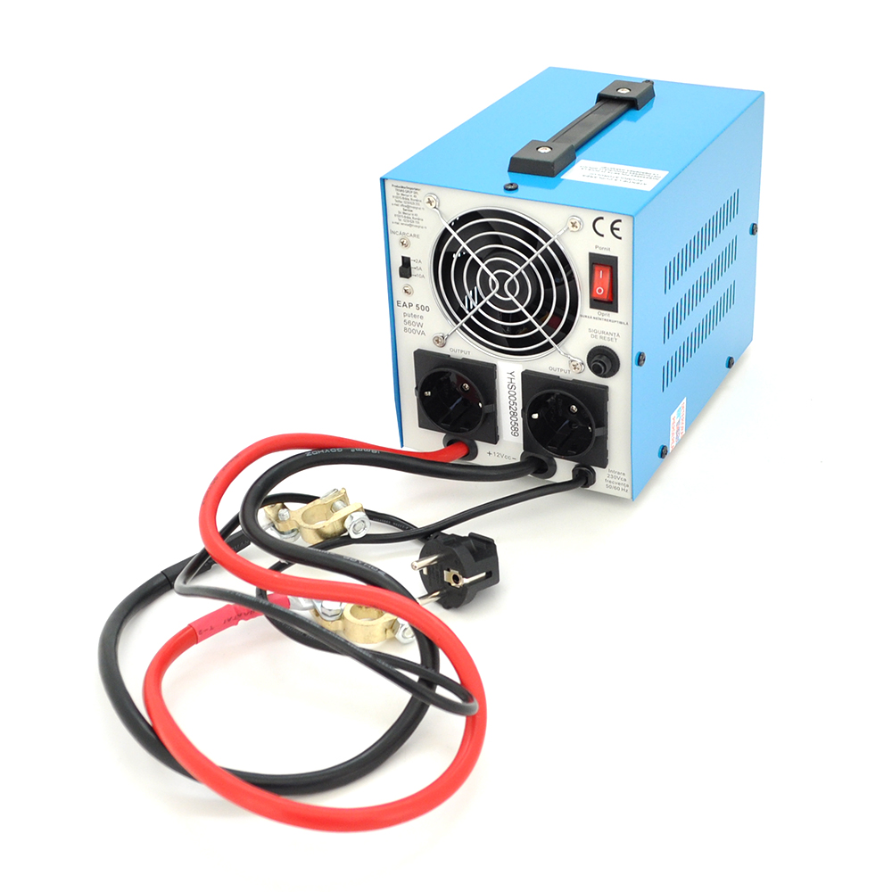 ДБЖ з правильною синусоїдою Westech EAP Energy-800VA/560W 12V, однофазний, напольного монтажу, LED дисплей, DC150-270V, AC230±8%, 2*Shuko, Q4