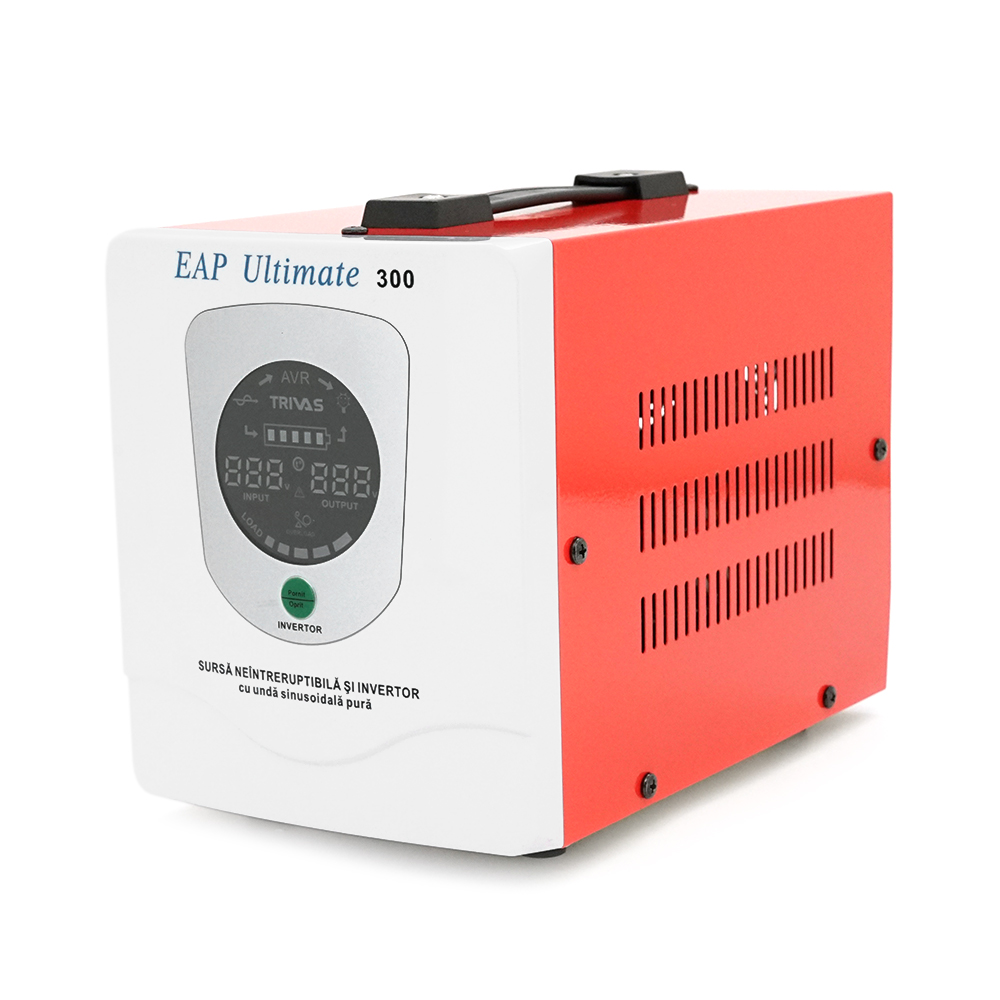 ДБЖ з правильною синусоїдою Westech EAP DUAL ULTIMATE -500VA/300W 12V, однофазний, напольного монтажу, LED дисплей, DC150-270V, AC230±8%, 2*Shuko, Q4