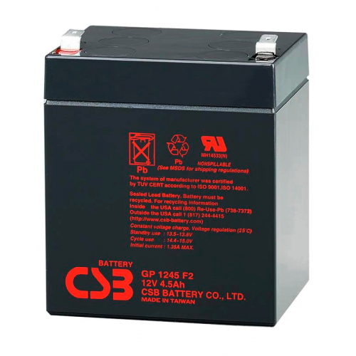 Акумуляторна батарея CSB GP1245F2, 12V 4.5Ah (90х70х100 (108)) Q10