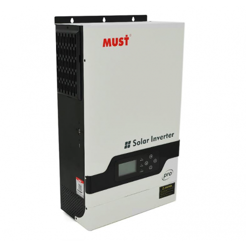Гібридний інвертор MUST PH18-5248PRO, 5200W, 48V, струм заряду 1-60А, 160-275V, MPPT (80А, 450 Vdc), 490х300х150