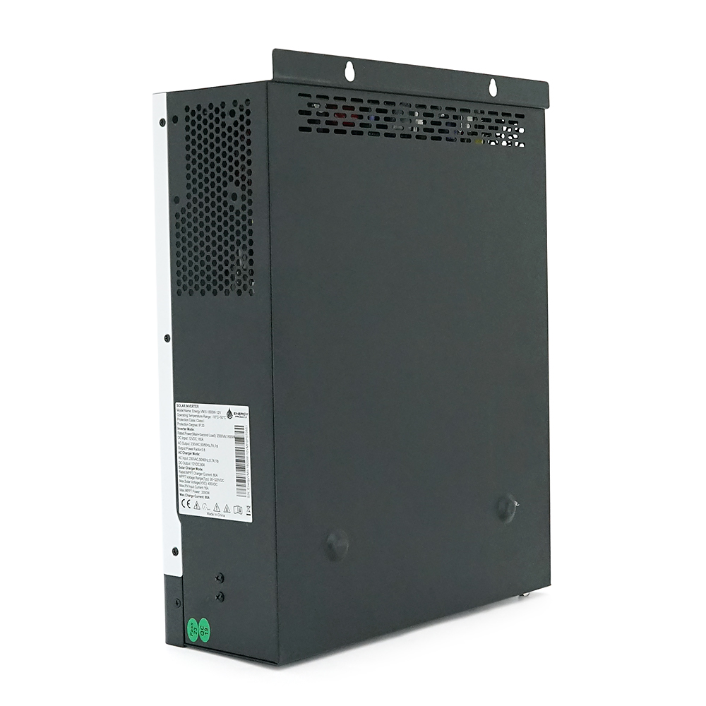 Гібридний інвертор ENERGY PROMAX VM II-1600W-12V, 2000VA/1600W, 12V, струм заряду 16-80А, MPPT 80А, 290*367*111мм, 6,4 кг