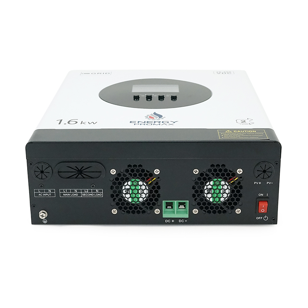 Гібридний інвертор ENERGY PROMAX VM II-1600W-12V, 2000VA/1600W, 12V, струм заряду 16-80А, MPPT 80А, 290*367*111мм, 6,4 кг