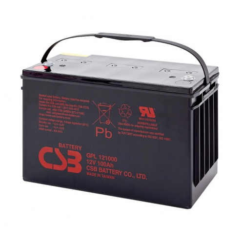 Акумуляторна батарея CSB GPL121000, 12V 100Ah (343х168х215 (220) Q1/20 (ТАЙВАНЬ)