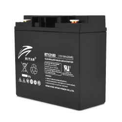 Акумуляторна батарея AGM RITAR RT12180BM5, Black Case, 12V 18.0Ah (181х77х167) Q2