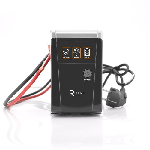 ДБЖ з правильною синусоїдою RITAR RTSW-500 LED, 12В, під зовнішній АКБ, Q4 4, 2 кг