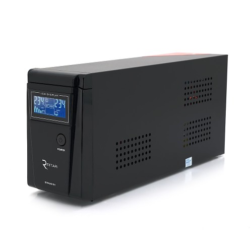 ДБЖ з правильною синусоїдою RITAR RTSW-600ND12 LCD, 12В, під зовнішній АКБ, Q4 4, 2 кг