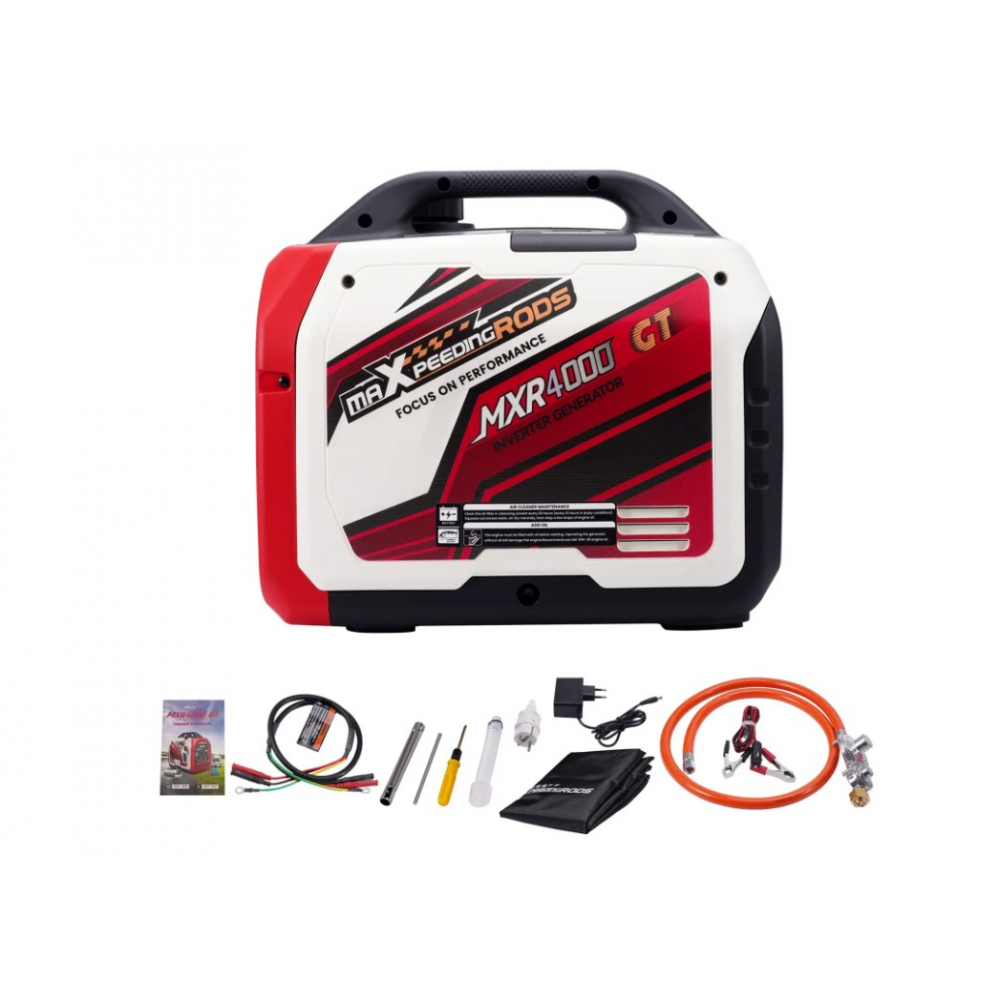 Генератор інверторний БЕНЗИН/ГАЗ MXR4000GT (3,2 kW), однофазний, 220V, 50Hz, об'єм бака 4л, дистанційний запуск Bluetooh