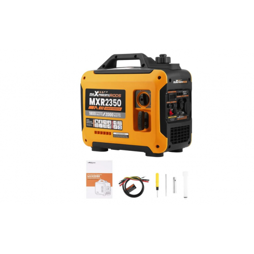 Генератор інверторний БЕНЗИНОВИЙ MXR2350 (2 kW), однофазний, 220V, 50Hz, об'єм бака 2.4л, ручний запуск