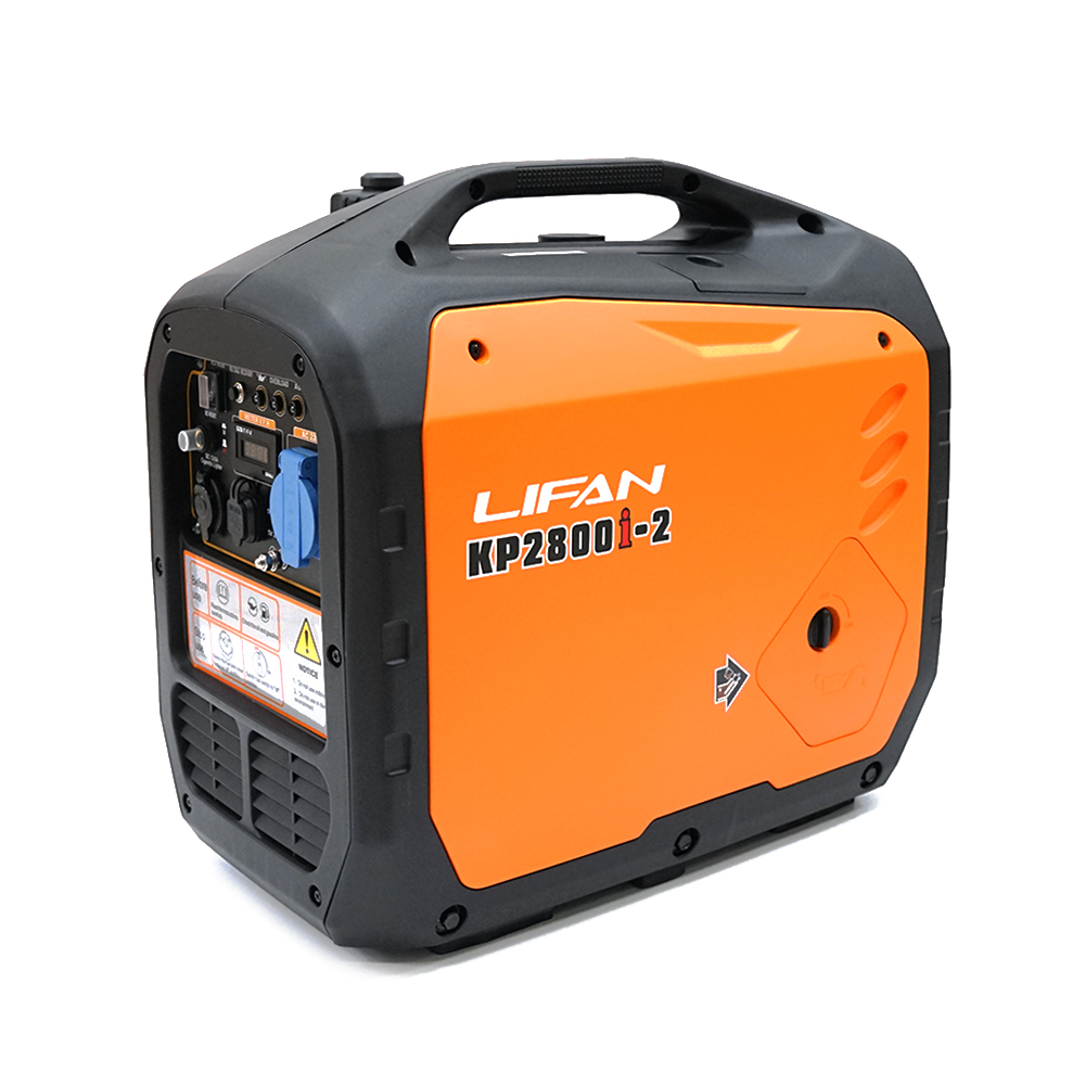 Генератор бензин інверторний LIFAN LF2800I-2, однофазний 220V, 50Hz, IP23, 2.2-2,4KW, мідна обмотка, ручний пуск, об'єм 4л. 18.5кг