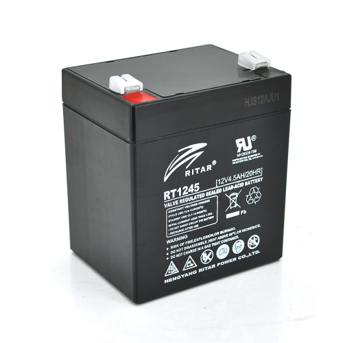 Аккумуляторная батарея RITAR AGM RT1245B, Black Case, 12V, 4,5Ah (90x70x101) Q10