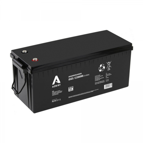 Аккумуляторная батарея AZBIST Super GEL ASGEL-122000M8, Black Case, 12V, 200Ah (522x240x219) Q1/18