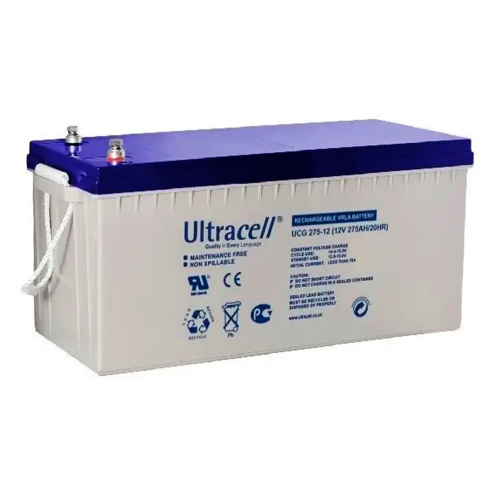 Аккумуляторная батарея Ultracell GEL UCG275-12 GEL 12V, 275Ah (522x268x226) White Q1/24