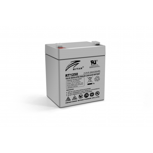 Аккумуляторная батарея RITAR AGM RT1250, Gray Case, 12V, 5Ah (90x70x101) Q10