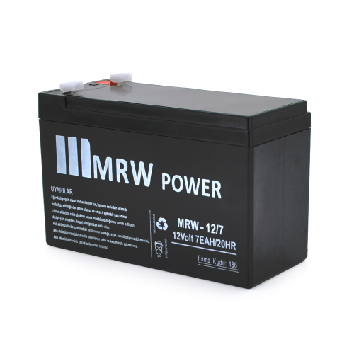 Аккумуляторная батарея Mervesan MRW-12/7L 12 V 7Ah ( 150 x 65 x 95 (100) ) BLACK (1.65kg) Q8/672