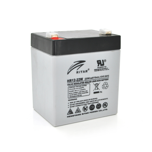 Аккумуляторная батарея RITAR AGM HR1222W, Gray Case, 12V, 5,5Ah (90x70x101) 1,55kg Q10