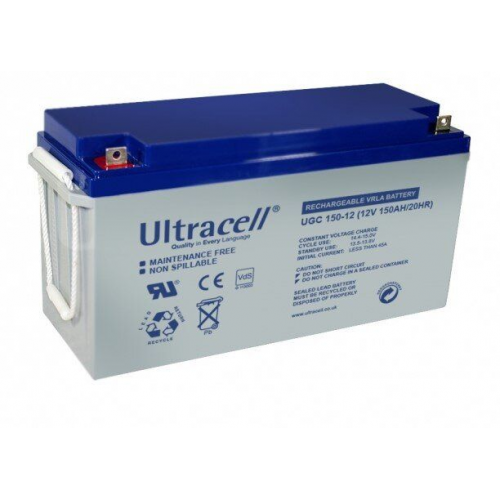 Аккумуляторная батарея Ultracell GEL UCG150-12 GEL 12V, 150Ah (485x170x240) White Q1/34