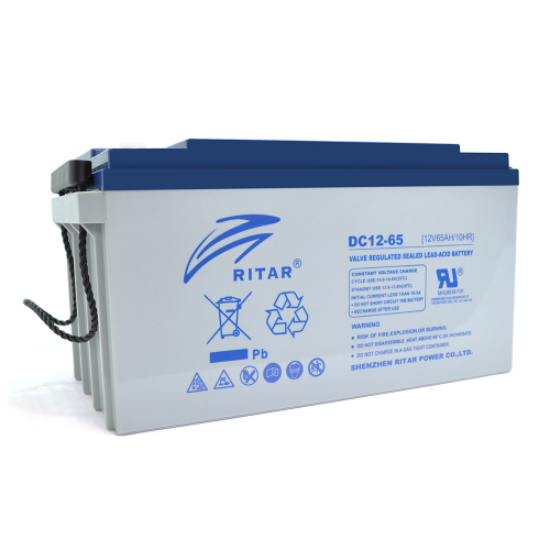 Аккумуляторная батарея RITAR AGM DC12-65, Gray Case, 12V, 65Ah (350x167x182) Q1