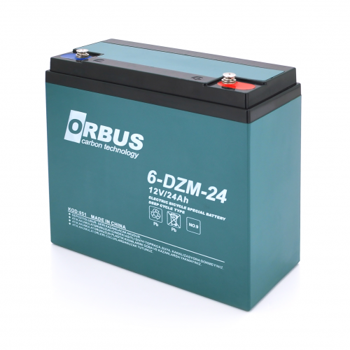 Аккумуляторная батарея ORBUS 6-DZM-24 AGM 12V 24 Ah (180 x76x167) 6.5 kg Q5/360