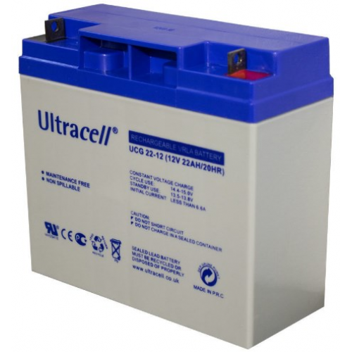 Аккумуляторная батарея Ultracell GEL UCG22-12 GEL 12V, 22Ah White Q1/230