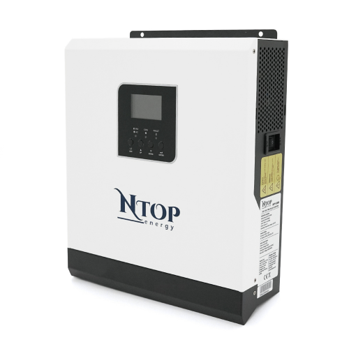 Гибридный инвертор NTOP NTP3000-24, 3000W, 24V, ток заряда 0-70A, 160-275V, ШИМ-контроллер (50А, 80 Vdc)