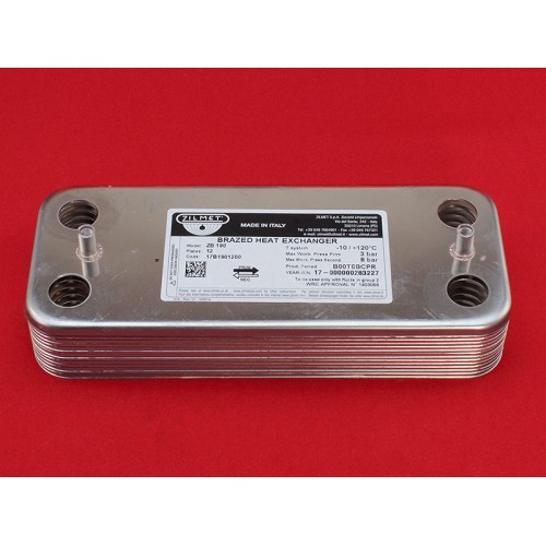 Теплообмінник пластинчастий ГВП (12 пластин) для газового котла Viessmann Vitopend 100 WH1D 7828745