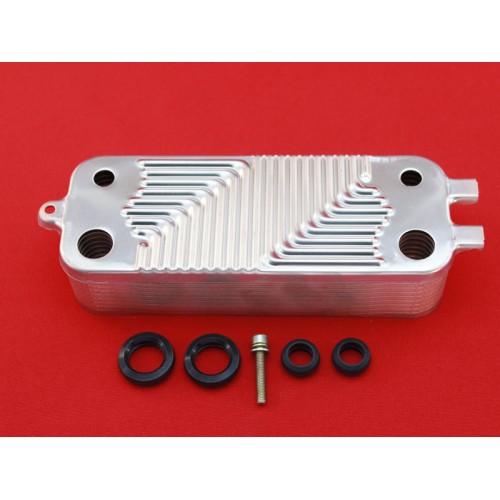 Теплообмінник пластинчастий ГВП Swep (14 пластин) для газового котла Junkers, Buderus, Bosch 87167719870