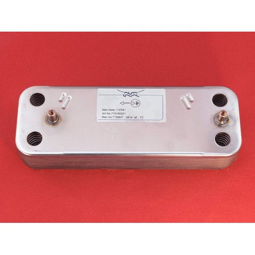 Теплообмінник пластинчастий ГВП (10 пластин) для газового котла Baxi/Westen 5686660