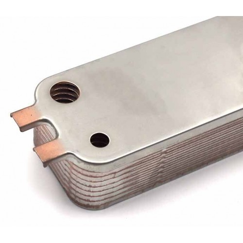 Теплообмінник пластинчастий ГВП (16 пластин) для газового котла Buderus Logamax U072, Bosch Gas 6000 87186446250