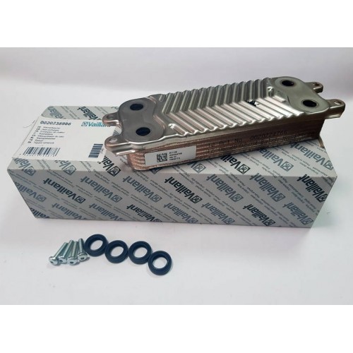 Теплообмінник пластинчастий ГВП (12 пластин) для газового котла Vaillant eco TEC Pure VUW 236-286/7-2 0020238986